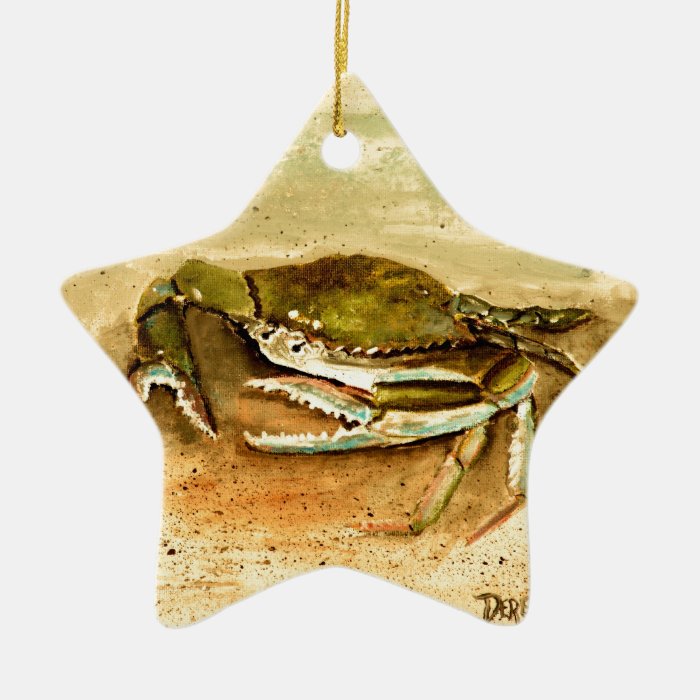 Blue crab beach crabs art gifts christmas ornaments