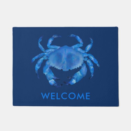 Blue Crab Beach House Welcome Doormat
