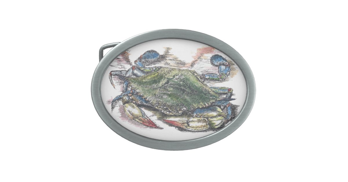 Blue Crab Belt Buckle Zazzle