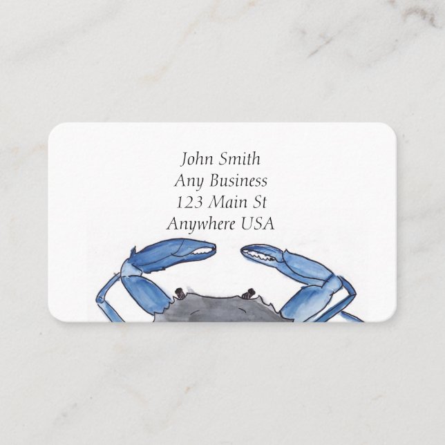 Blue Crab Business Card (Front)