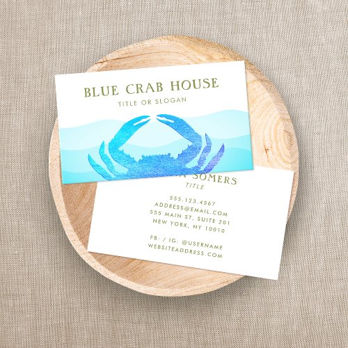 Blue Crab Business Card