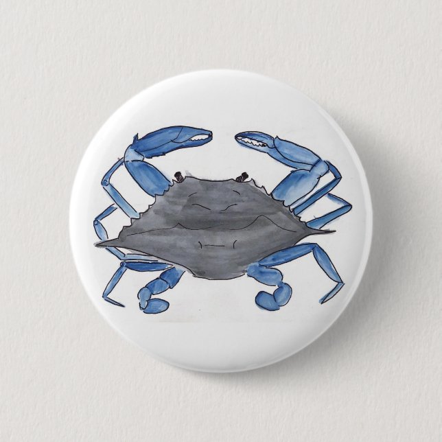 Blue Crab   Button (Front)