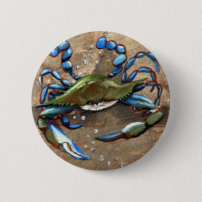 Blue Crab Button (Front)