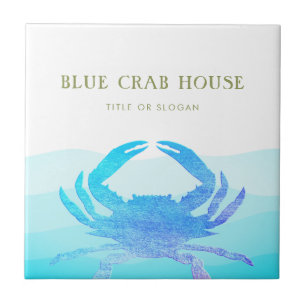 Blue Crab Ceramic Tile