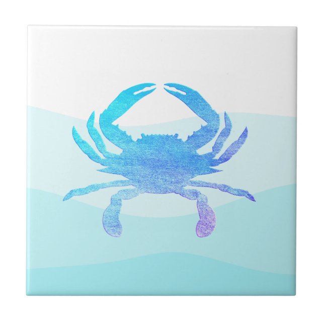 Blue Crab Ceramic Tile (Front)