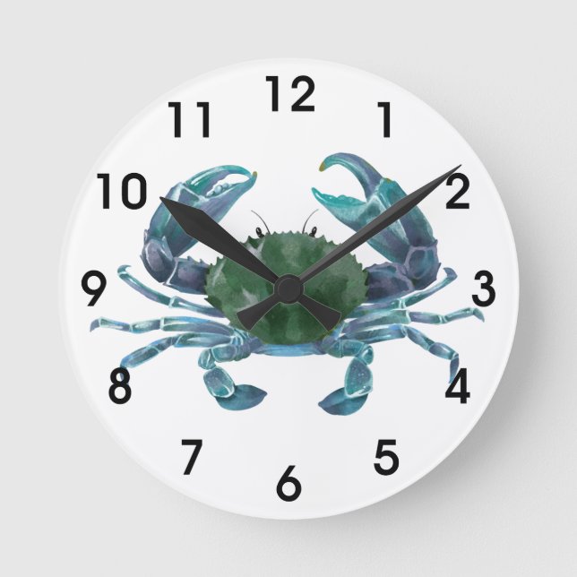 Blue Crab Clock Crustacean  (Front)