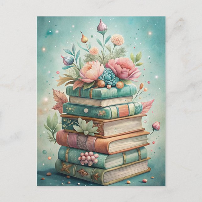 Blue Crab Coastal Beach Ocean Life Painting  Postcard (Front)