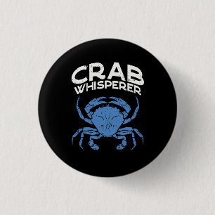 Blue Crab - Crab Whisperer Button