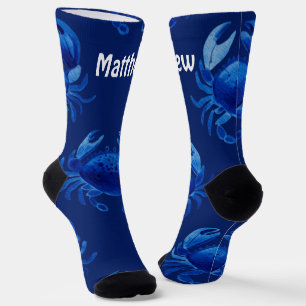 Blue Crab Crew Socks