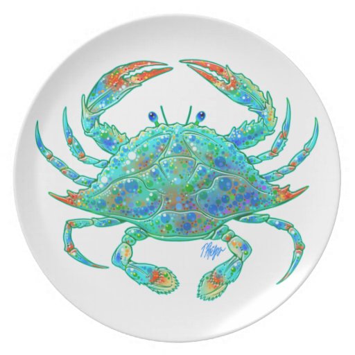 Blue Crab Dinner Plate | Zazzle