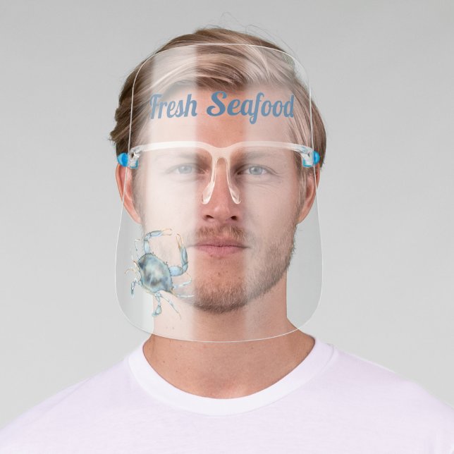 Blue Crab Fresh Seafood Face Shield (Insitu)