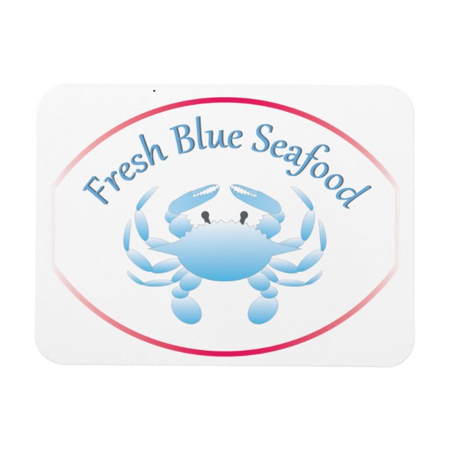 Blue Crab Fridge Magnet (Horizontal)