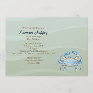 Blue Crab Invitation