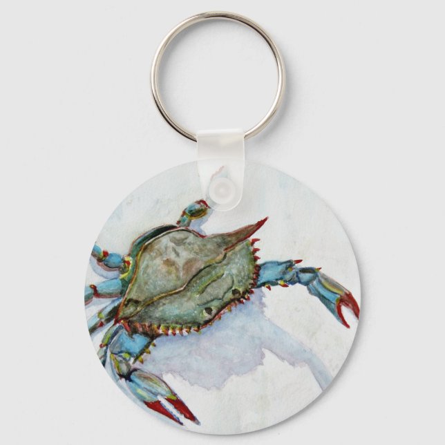 blue crab keychain (Front)