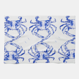 Blue Crab Kitchen Towel