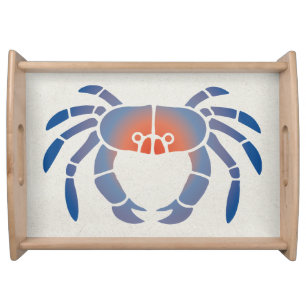 Blue Crab Logo Serving Tray