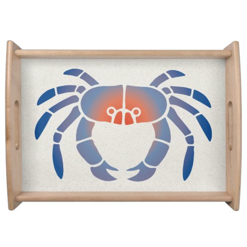 Blue Crab Logo Serving Tray