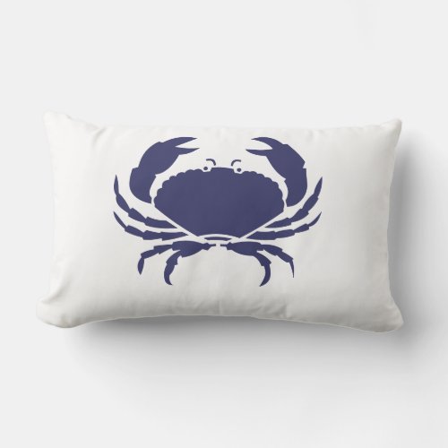 Blue Crab Lumbar Pillow
