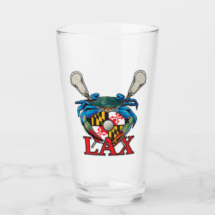 Blue Crab Maryland LAX Crest Glass