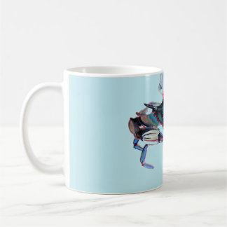 Blue crab mug