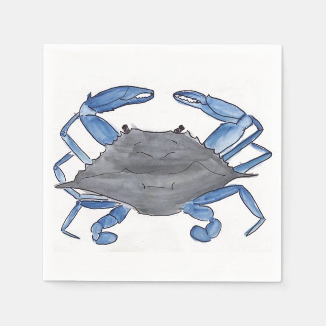Blue Crab  Napkins (Front)
