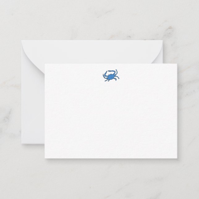 Blue Crab Note Card (Front)