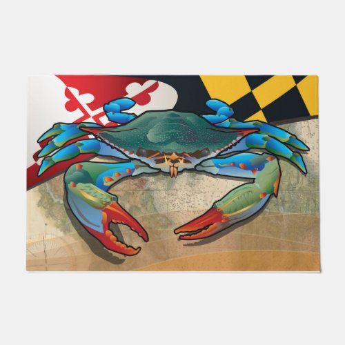 Blue Crab of Maryland Doormat