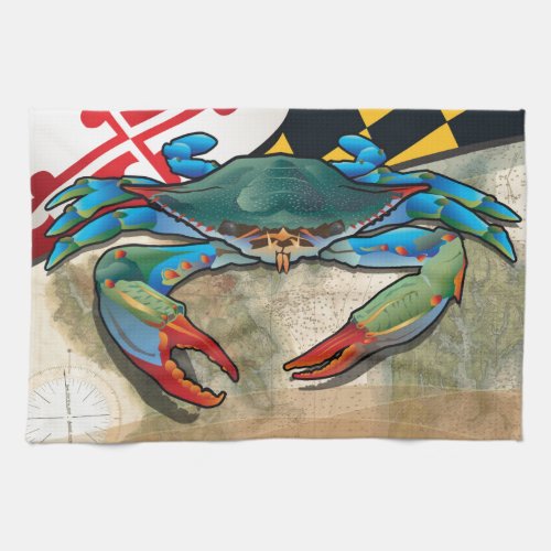 Blue Crab of Maryland Towel