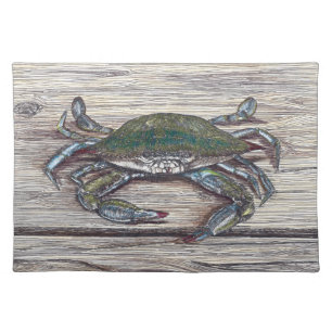 Blue Crab on Dock Placemat