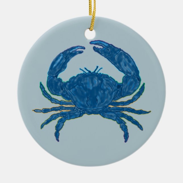 Blue Crab Ornament (Front)