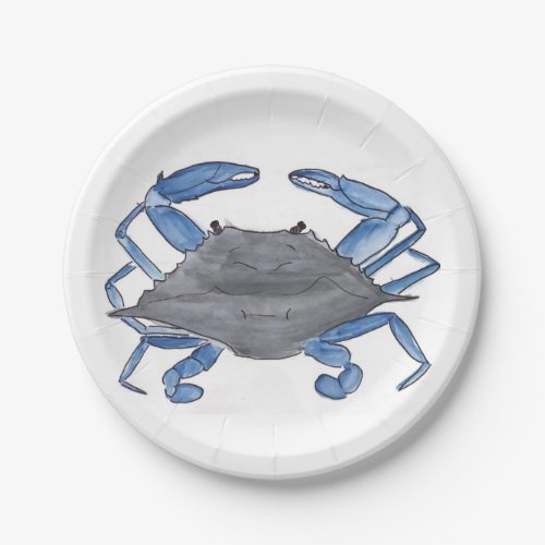 Blue Crab Paper Plates