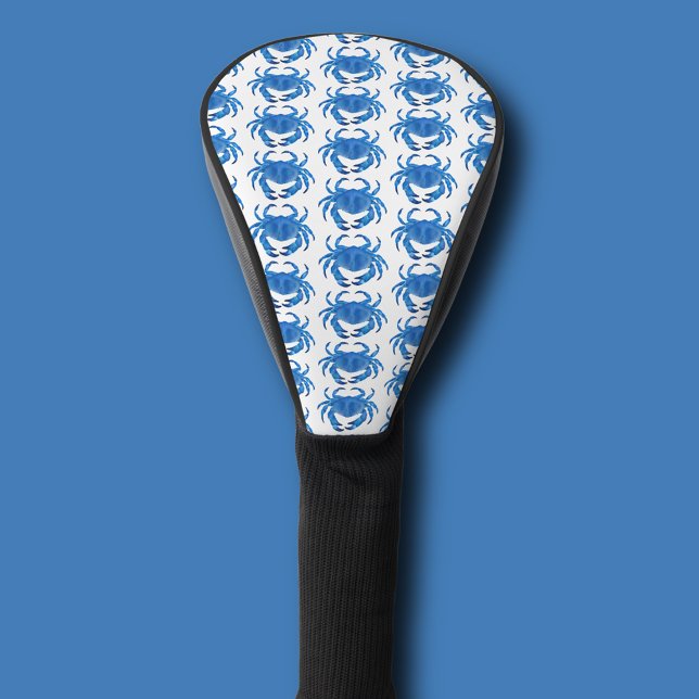 Blue Crab Pattern Golf Head Cover (Blue crab pattern gold head cover)
