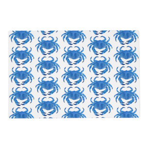 Blue Crab Pattern Placemat