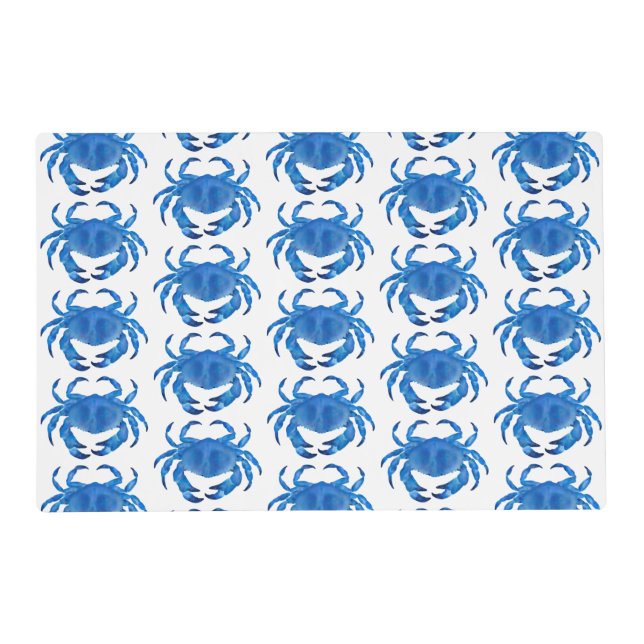 Blue Crab Pattern Placemat (Front)
