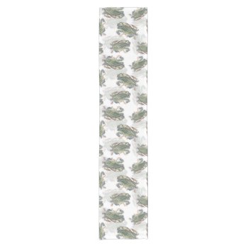 Blue Crab Pattern Short Table Runner by Eclectic_Ramblings at Zazzle