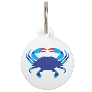 Blue Crab Pet ID Tag