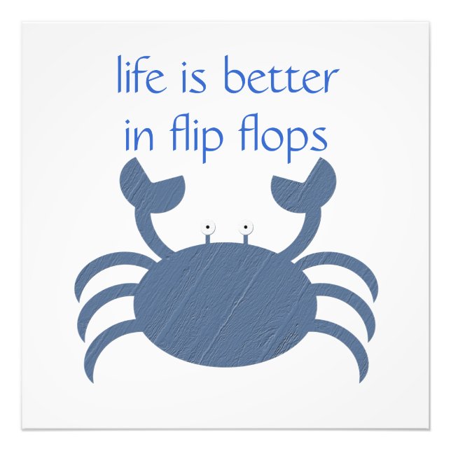 Blue Crab Photo Print (Front)