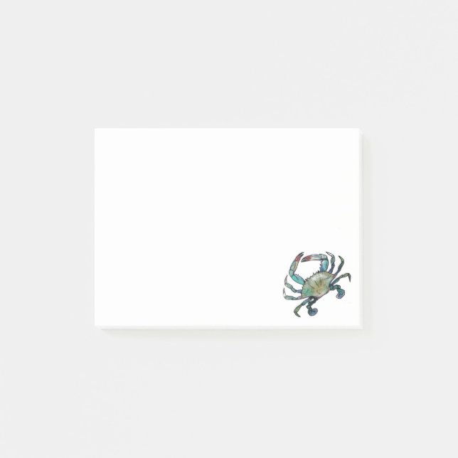 Blue Crab Post-It Notes (Front)