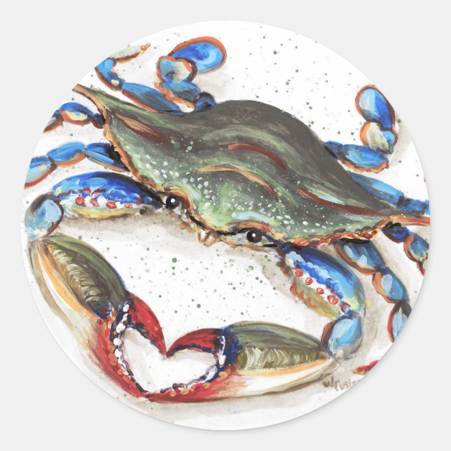 Blue Crab Sticker (Front)