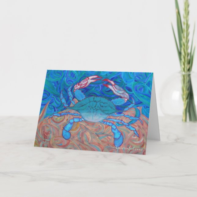 BLUE CRAB  THANK YOU CARD (Front)