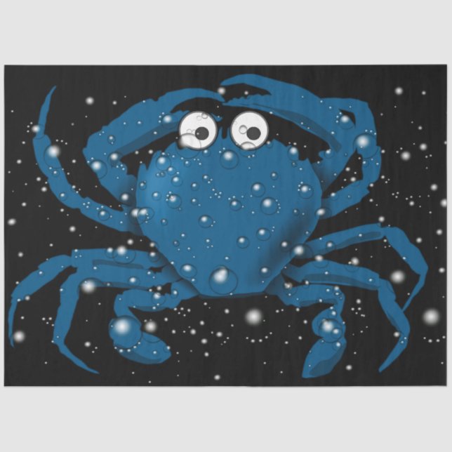 Blue Crab Tissue/Decoupage Paper (Front)