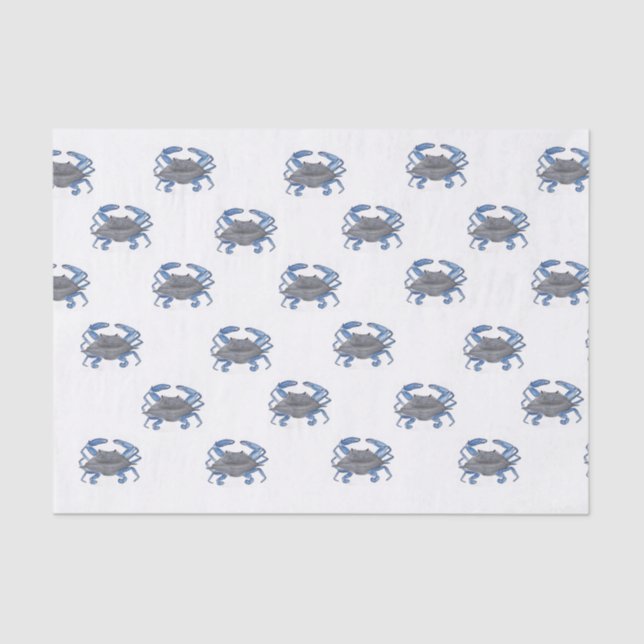 Blue Crab  Tissue Paper (Front)