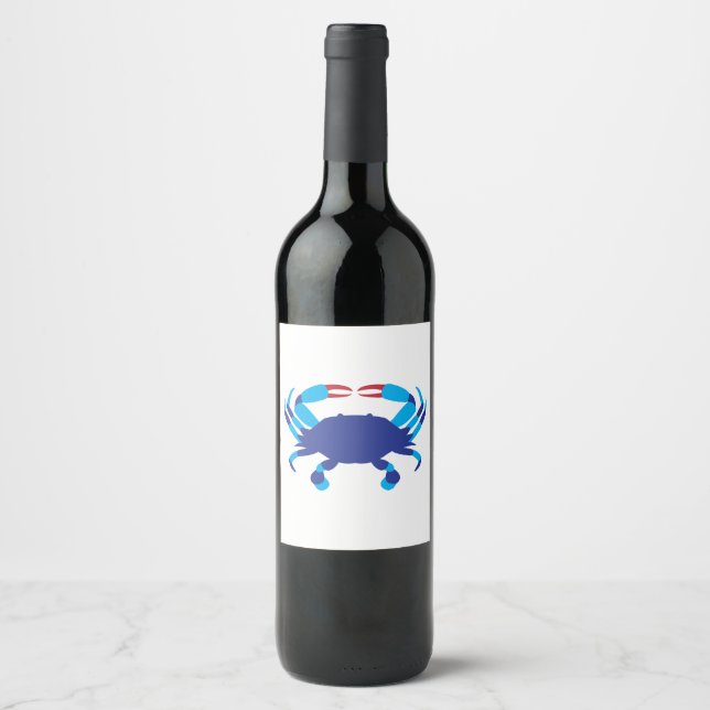 Blue Crab Wine Label (Front)