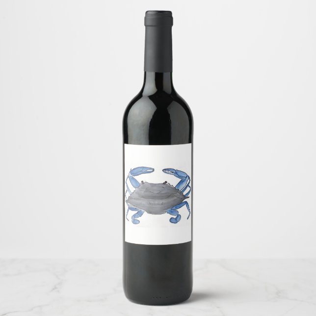 Blue Crab     Wine Label (Front)