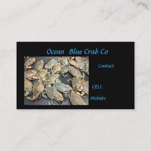 blue crabs blue crabs claws crab legs shell fried business card