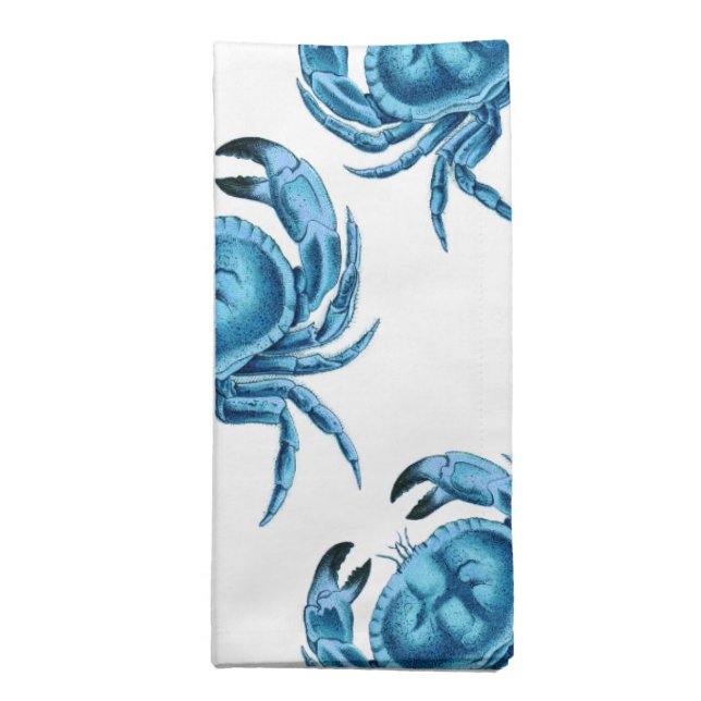 Blue Crabs Seaside Napkin (Folded)
