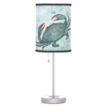 Blue Crabs Table Lamp