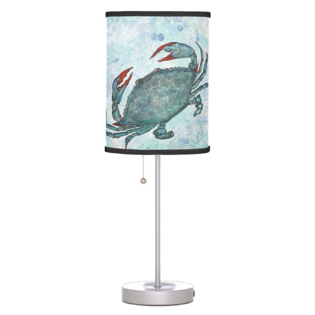 Blue Crabs Table Lamp (Right)