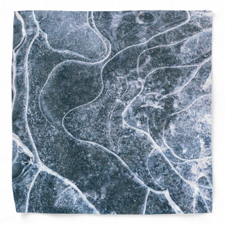 Blue Cracked Ice Bandana
