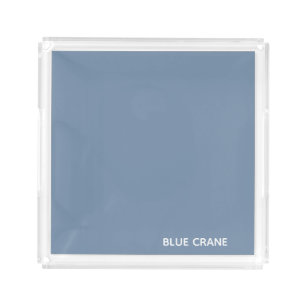 Blue Crane blue color name Acrylic Tray